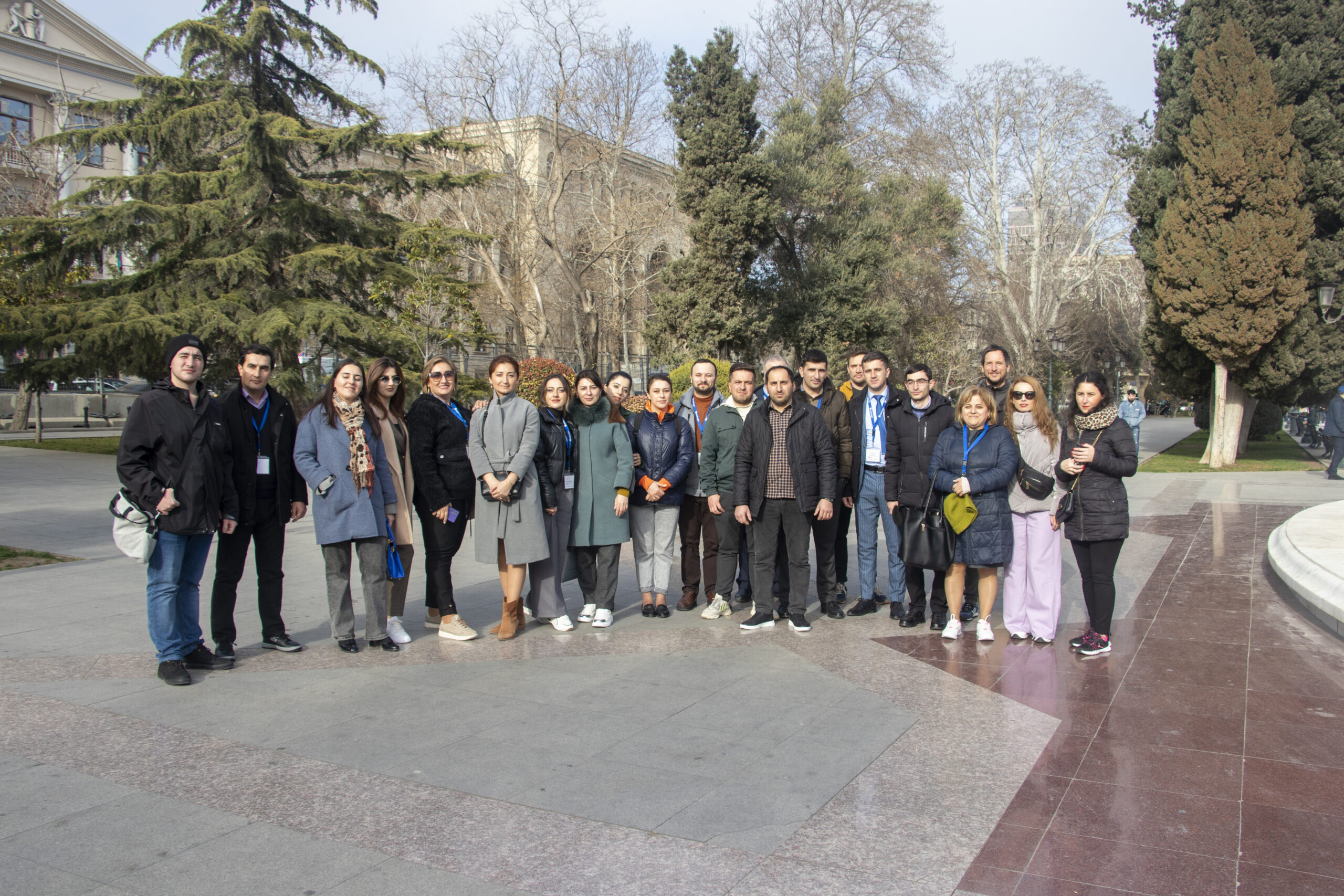 Tour through Jewish Baku at the Centropa Seminar in Baku, March 2023. Photo: Samir Nuraliyev